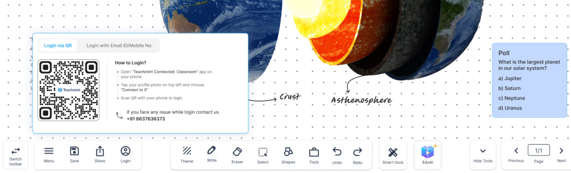 Screenrecord & save in Interactive whiteboard 